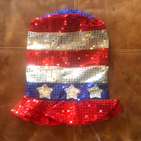 Red, White, Blue Sparkly Fun Hat - Picture 8 of 9